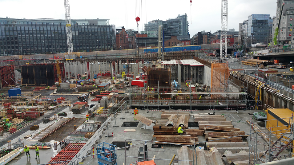 Bilde av en byggeplass i Oslo