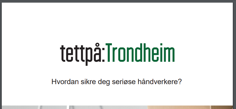 Bilde av logo tettpå Trondheim